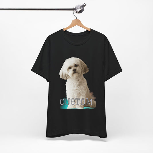 Photo Custom Water Color Gift Personlized Photo Family Shirt, Pet Tee, Soft Shirt For Mother's Day | Graduation Image Tee Upload Photo