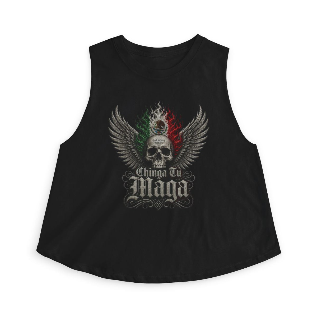 Chinga Tu Maga Crop Top