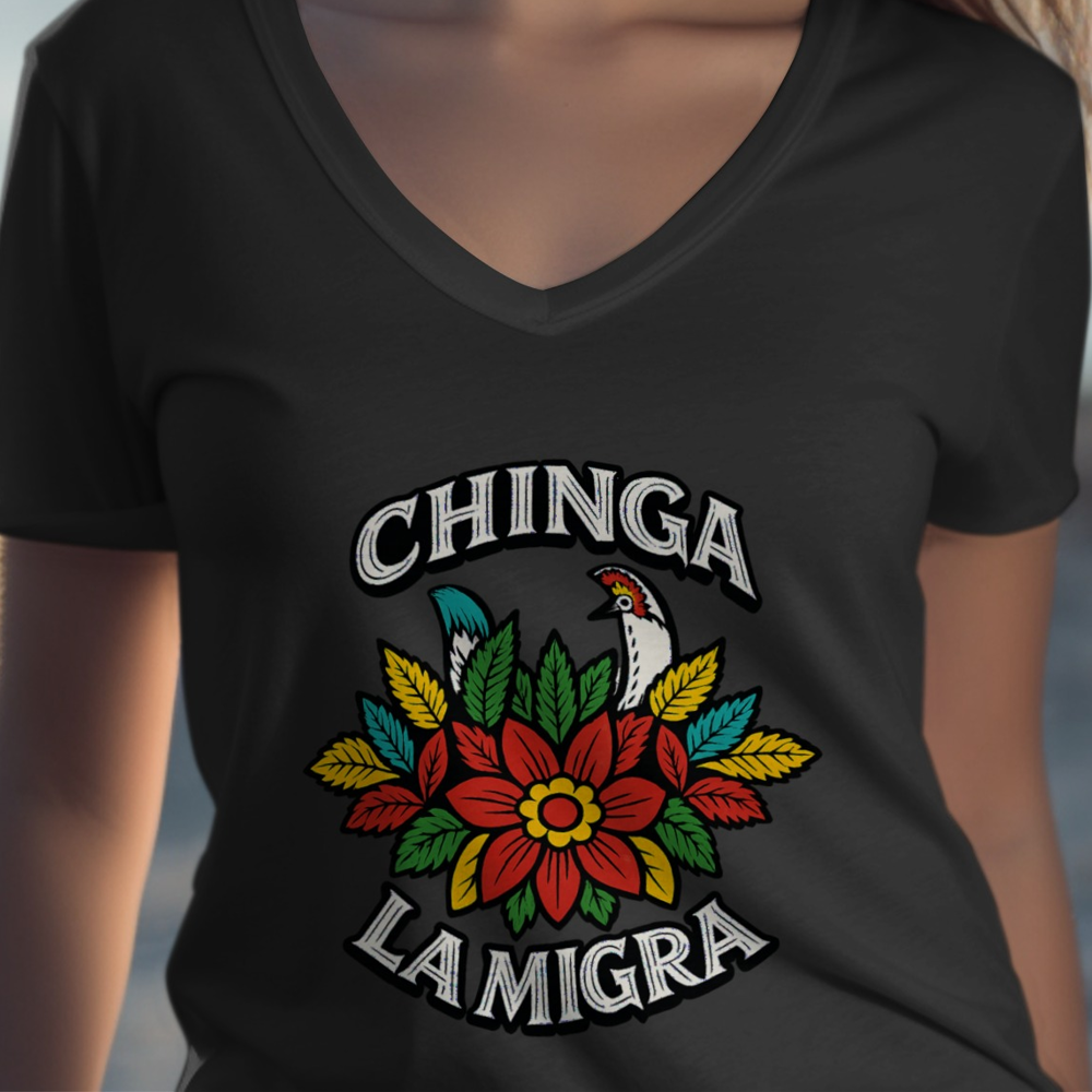 Anti Trump V Neck Tee