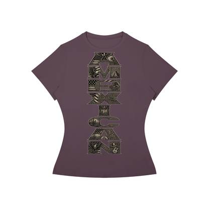 Amexican Pride Brown and Proud Women’s Slim Fit Performance T-Shirt