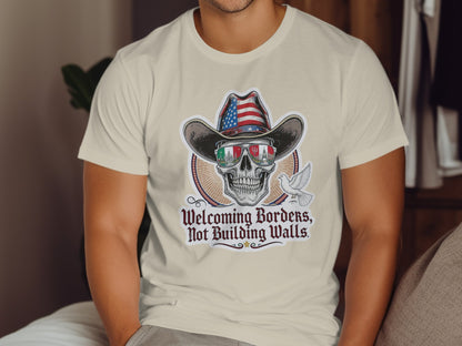 Welcoming Borders Not Building Walls Graphic T-Shirt product type