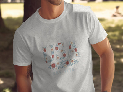 USA EST 1776 Graphic Tee Shirt patriotic product