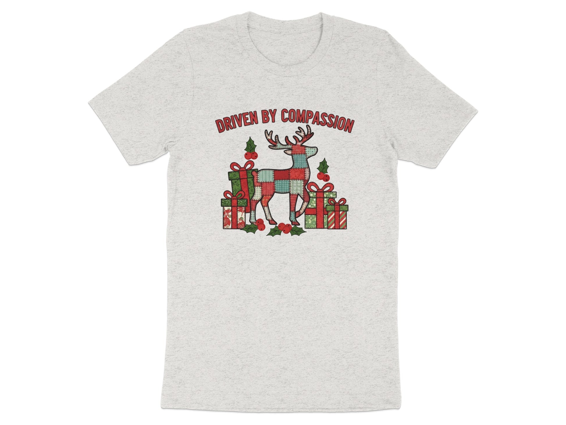 Driven By Compassion Reindeer with Presents T-shirt