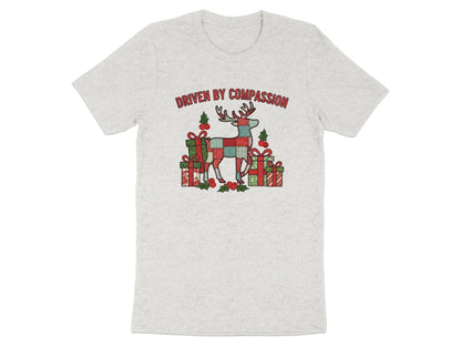 Driven By Compassion Reindeer with Presents T-shirt
