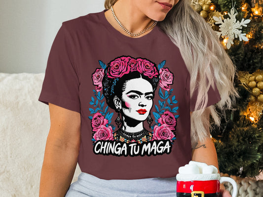 Colorful Chinga Tu Maga Graphic Tee