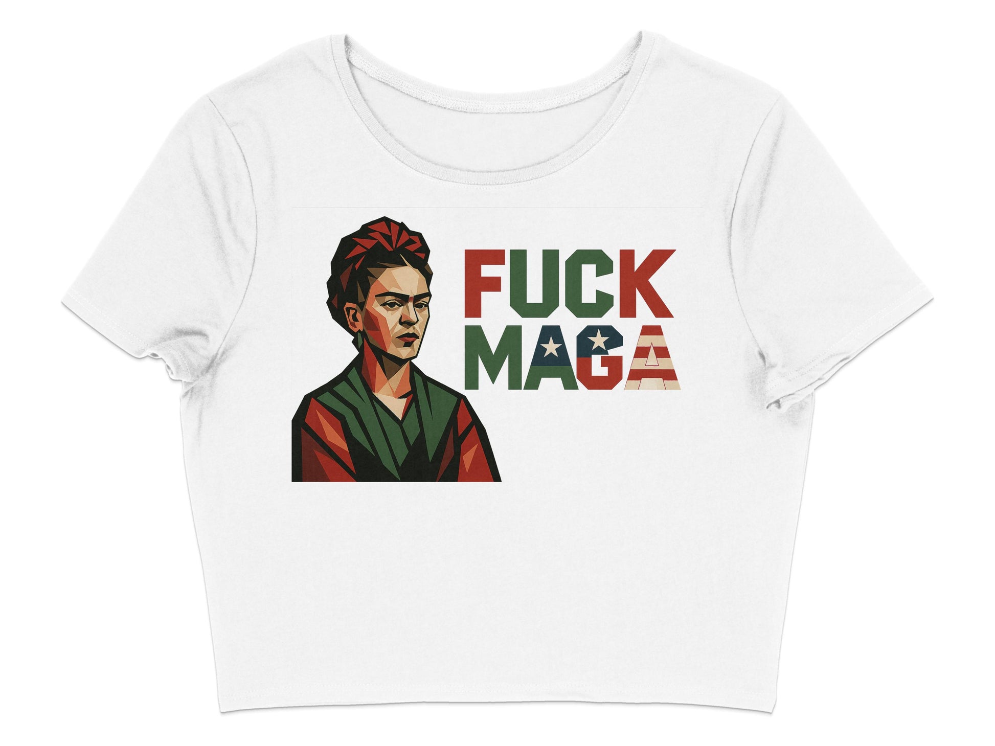 Political Statement Graphic Crop Top product type