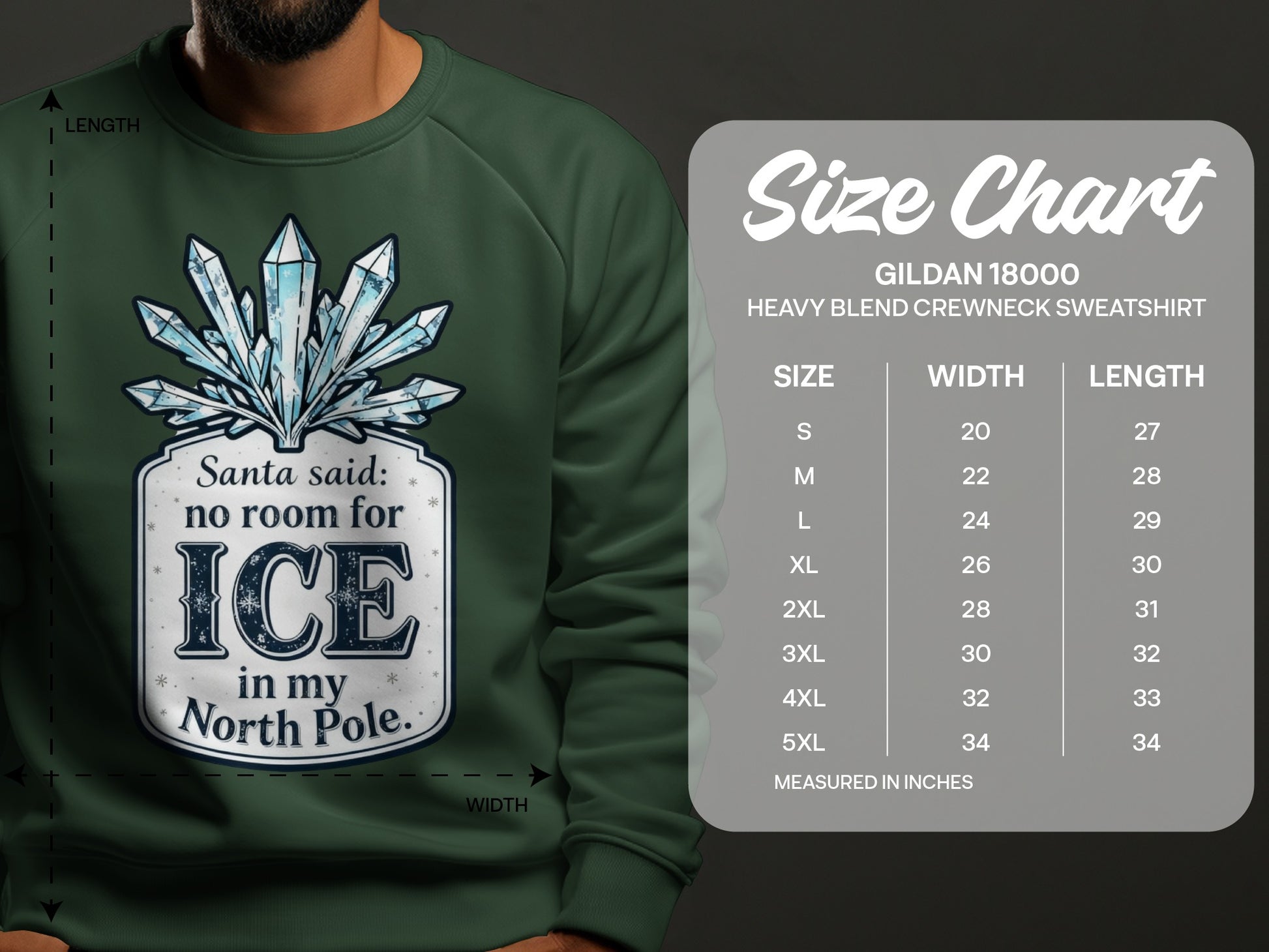 Santa Said No Room For Ice In My North Pole Sweatshirt