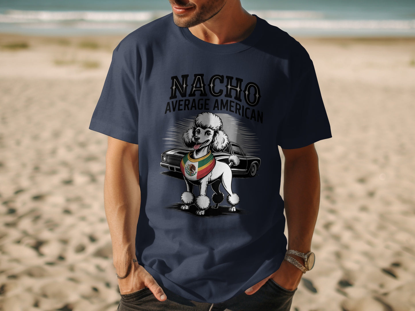 Nacho Average American Funny Dog Graphic Shirt product