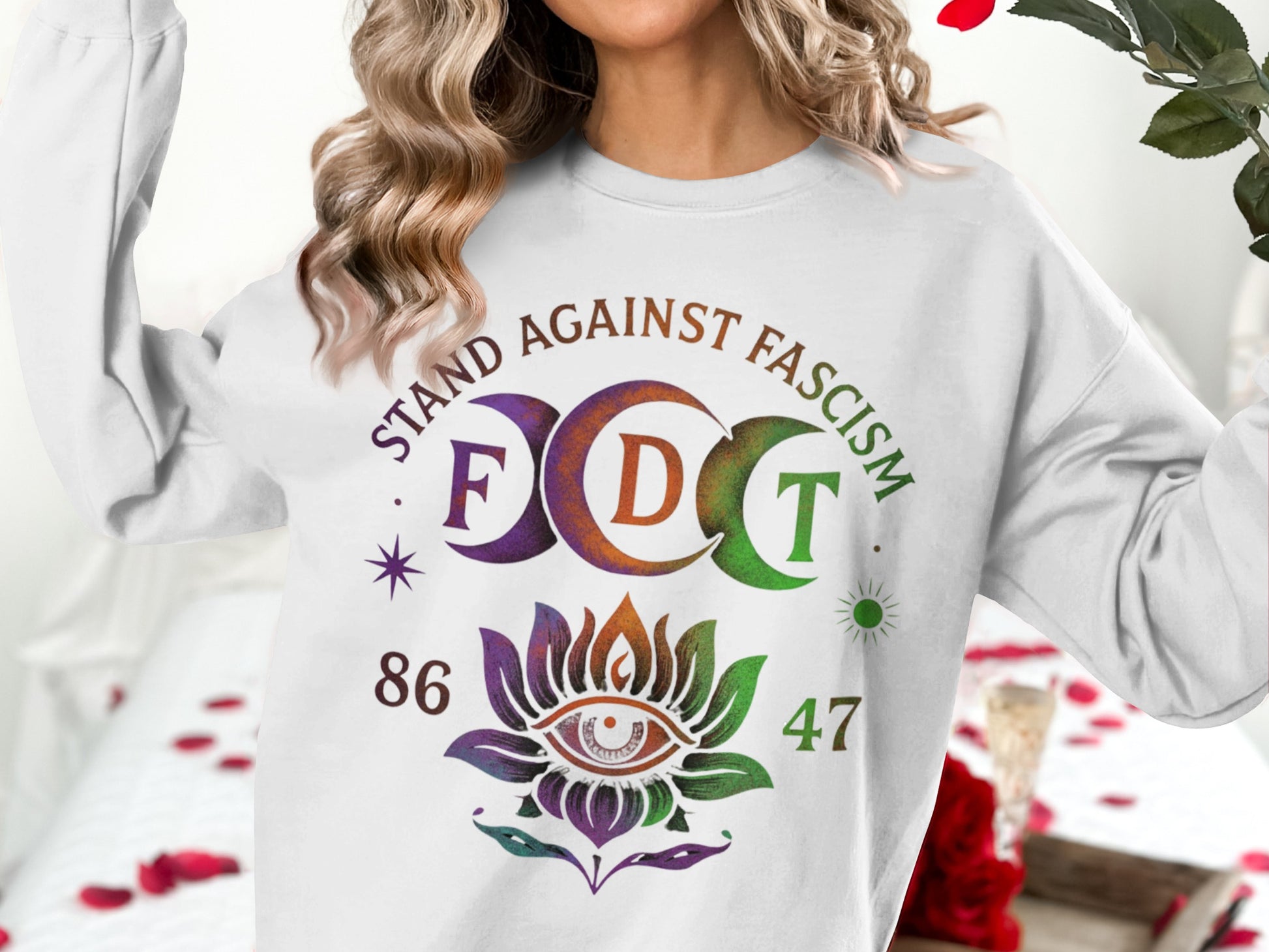 Stand Against Fascism FDT 86 47 Printed Sweatshirt Product