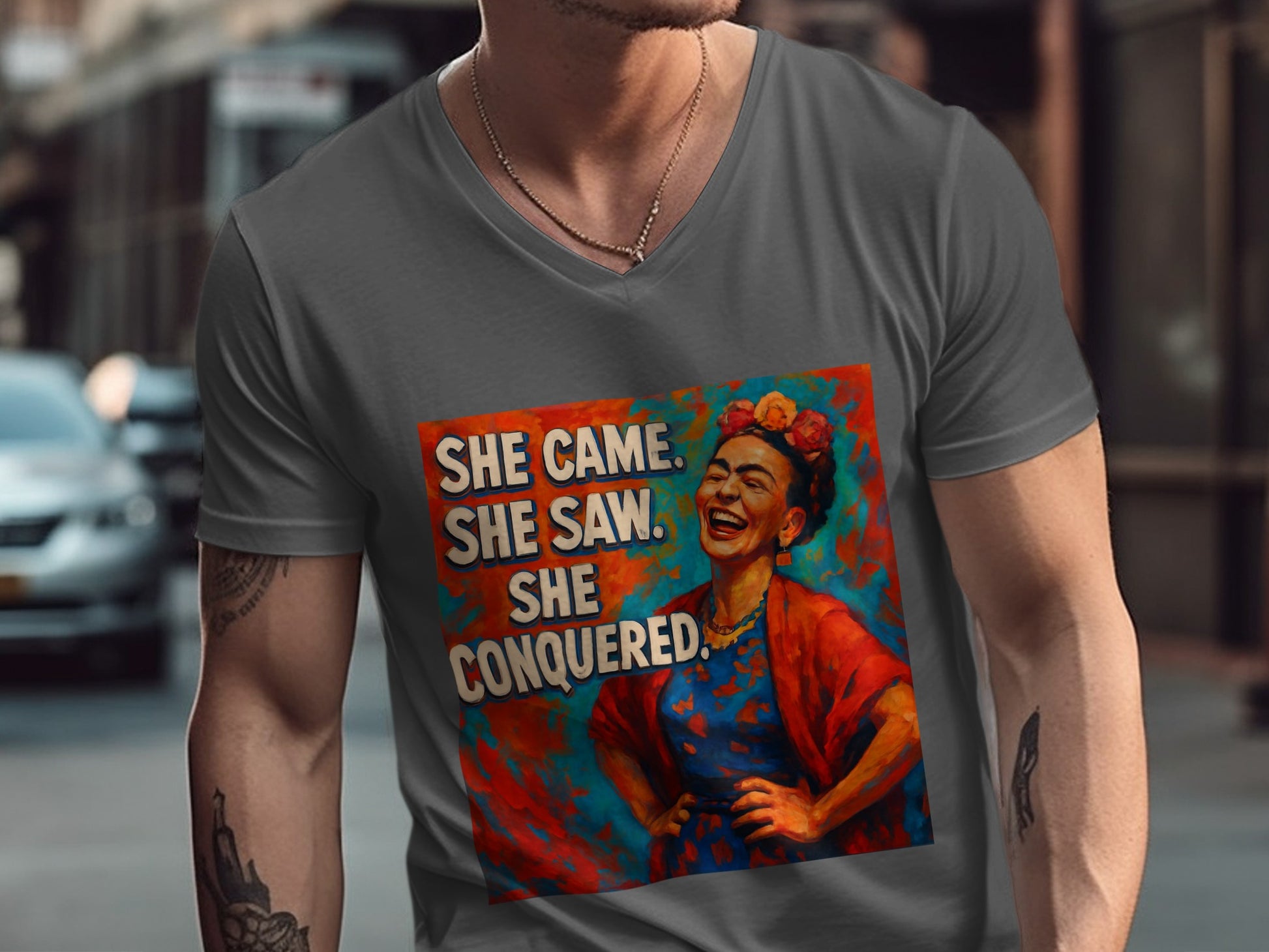 She Came She Saw She Conquered Graphic T-Shirt product type