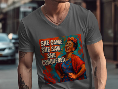 She Came She Saw She Conquered Graphic T-Shirt product type