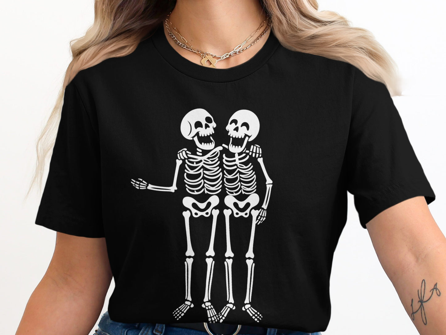 Skeleton Friends Graphic Short Sleeve Shirt product type