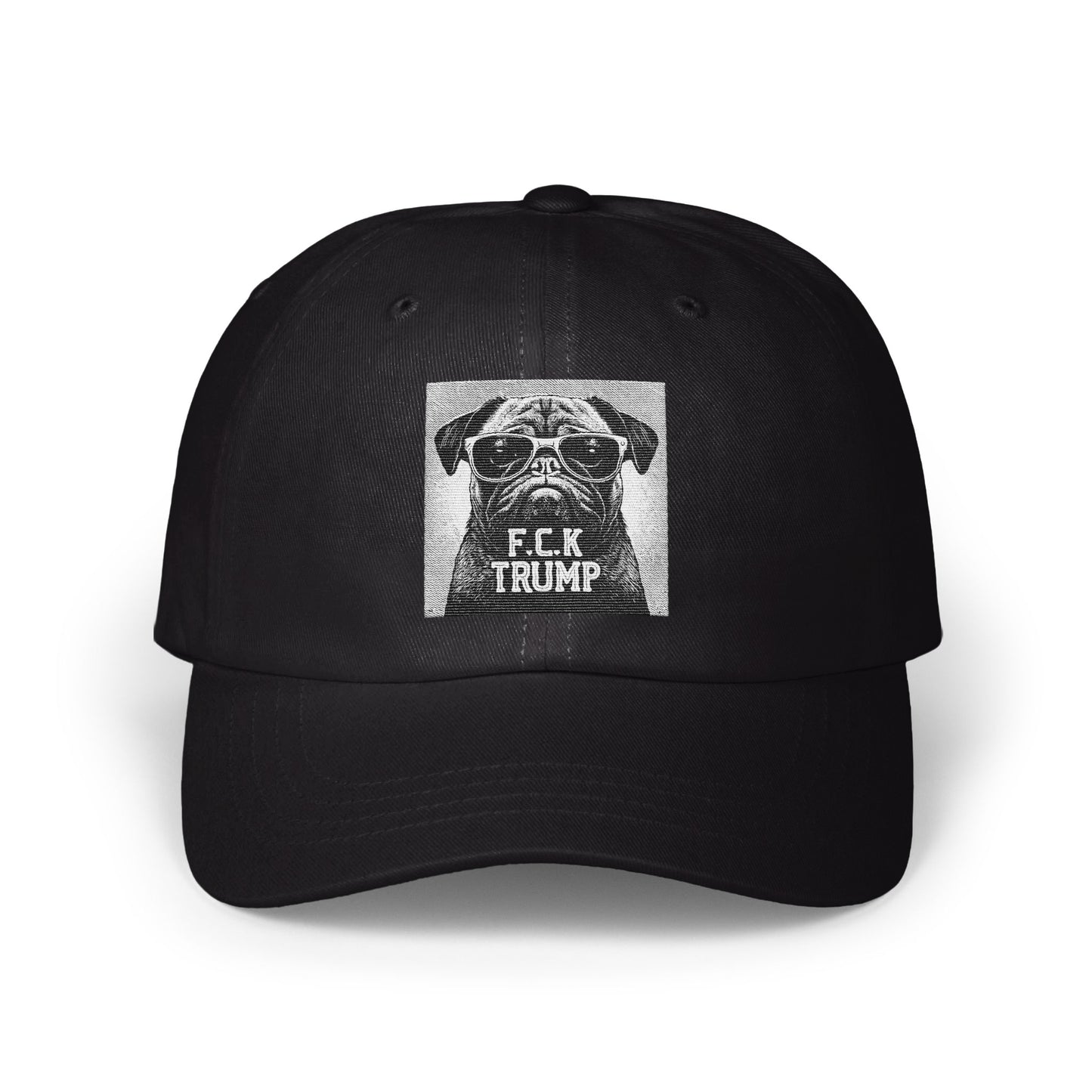 FCK Trump Pug Dog Wearing Sunglasses Baseball Cap product