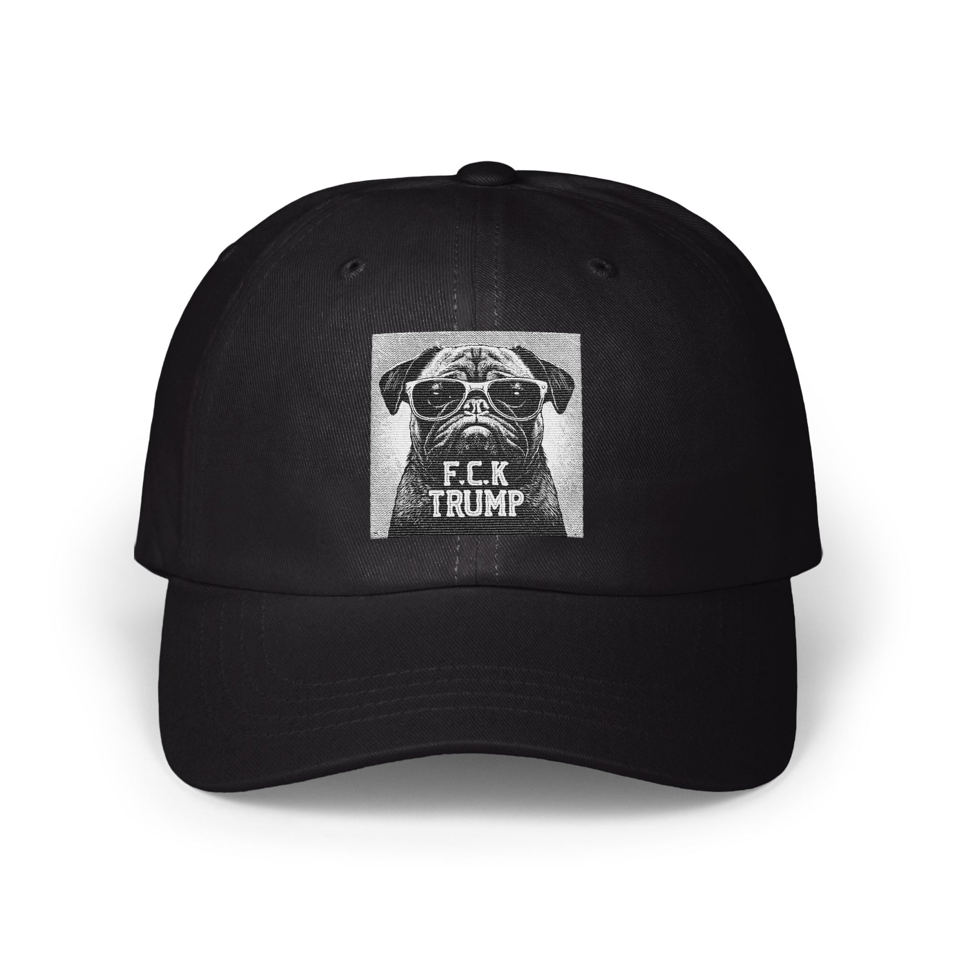 FCK Trump Pug Dog Wearing Sunglasses Baseball Cap product
