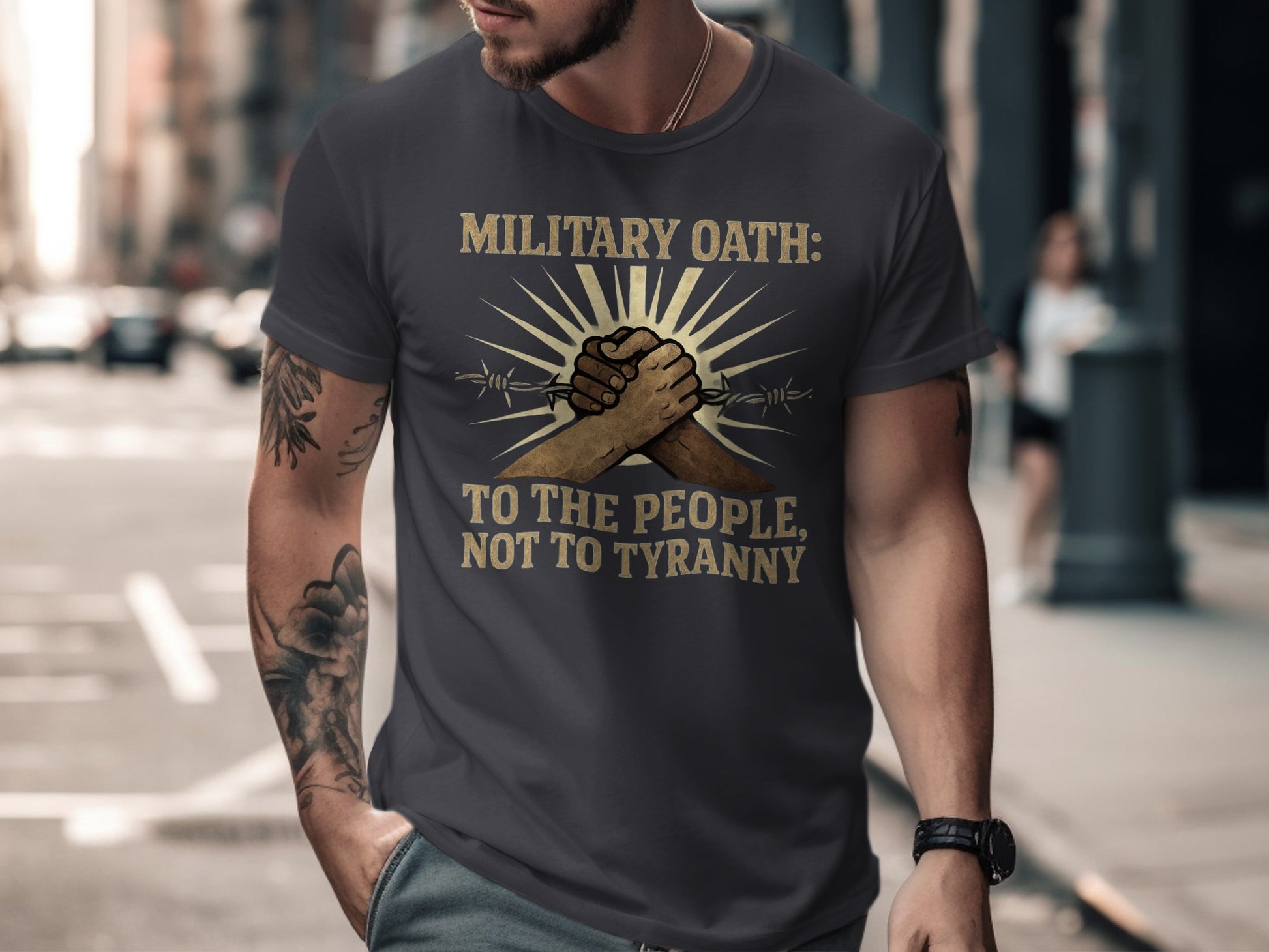 Military Oath To The People Not To Tyranny Shirt