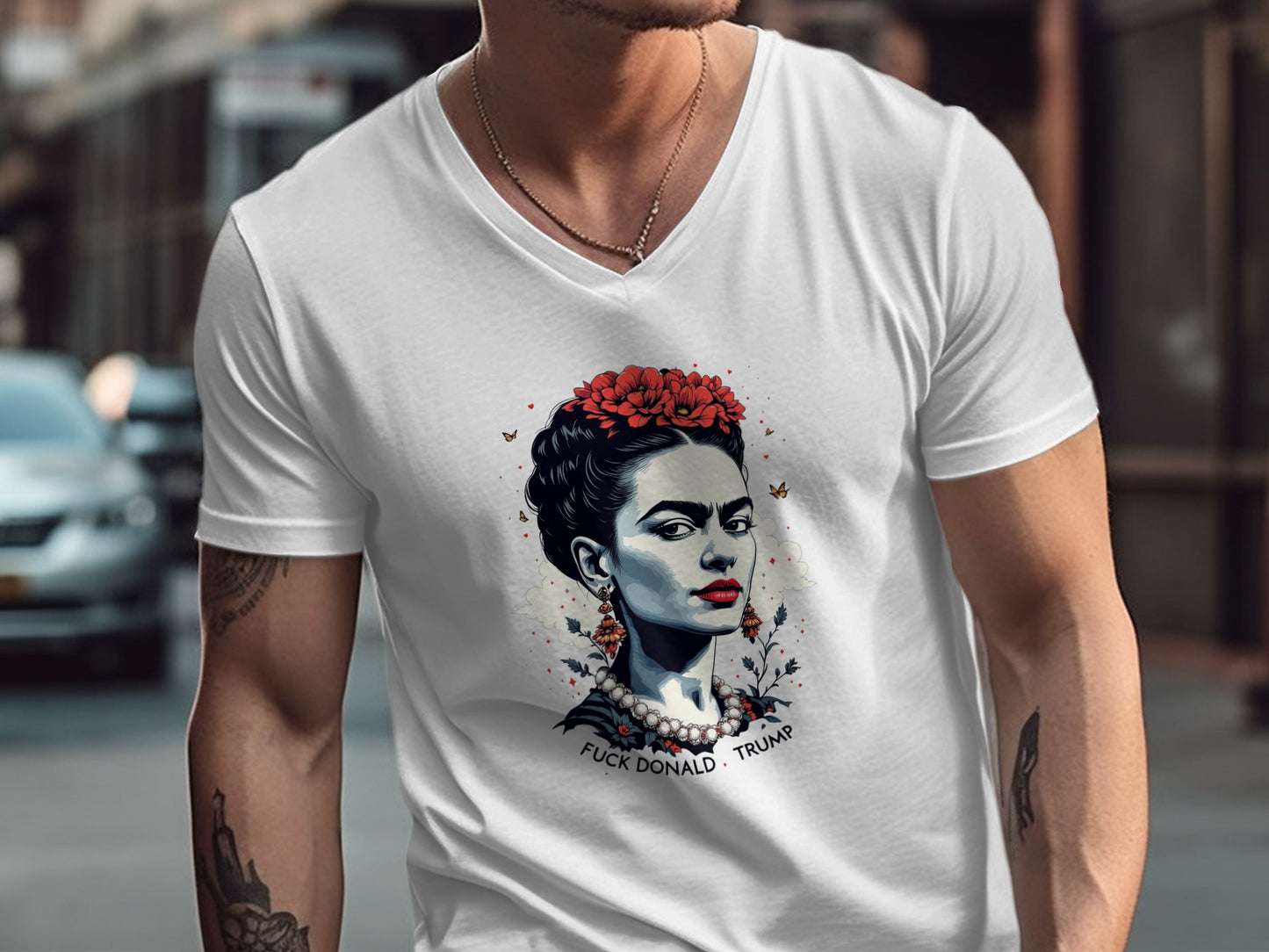 Frida Kahlo Inspired Donald Trump Statement Shirt Product