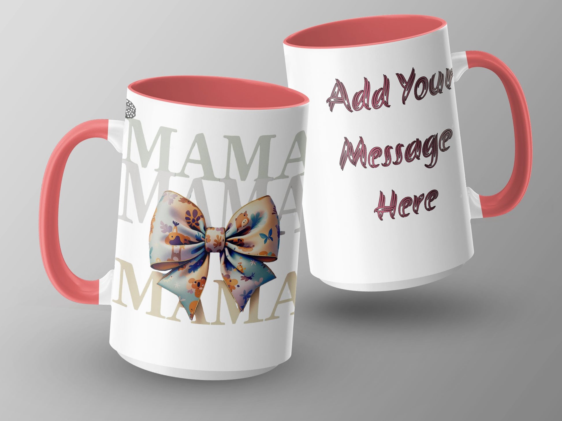Personalized Mama Bow Add Your Message Here product type