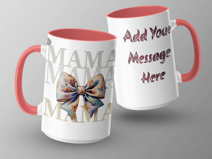Personalized Mama Bow Add Your Message Here product type