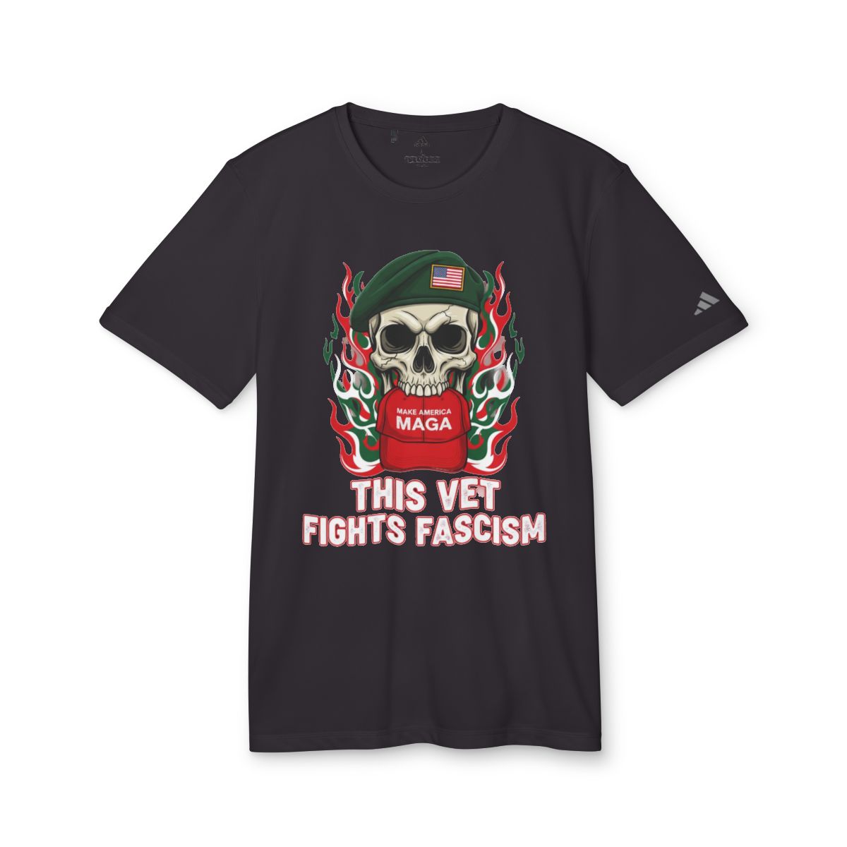 This Vet Fights Fascism Graphic T-Shirt