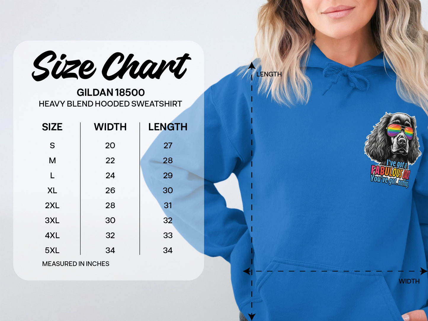 Retro Style Dog Graphic Heavy Blend Hooded Sweatshirt product