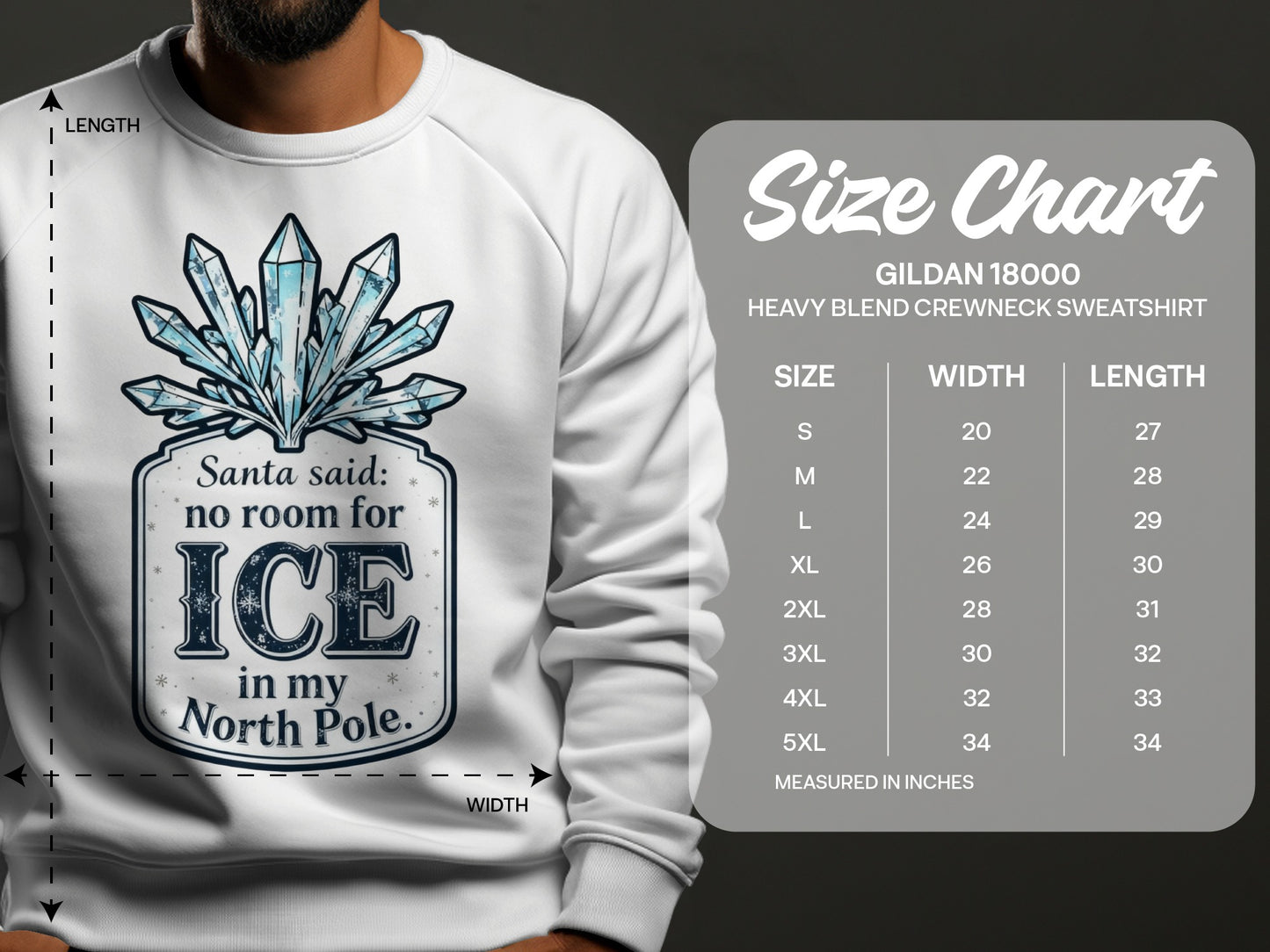 Santa Said No Room for Ice in My North Pole sweatshirt