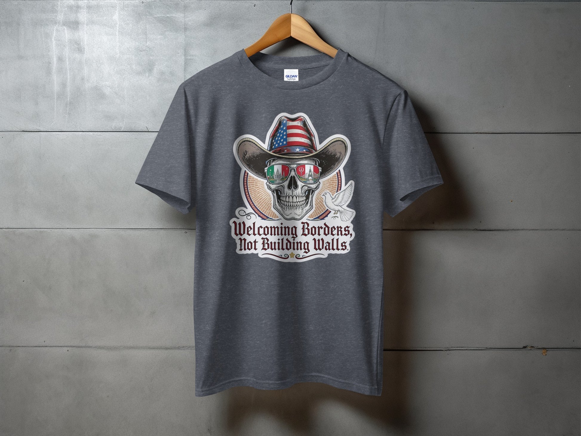 Welcoming Borders Not Building Walls T-Shirt product type