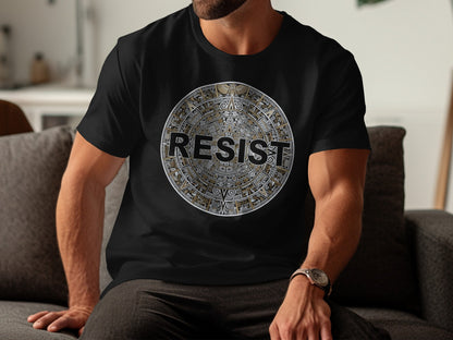 Aztec Inspired Design Resist Statement Shirt product