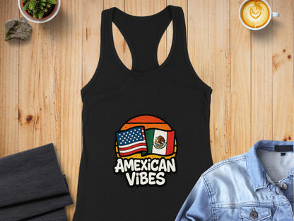 AMEXICAN VIBES Flag Printed Graphic Tank product