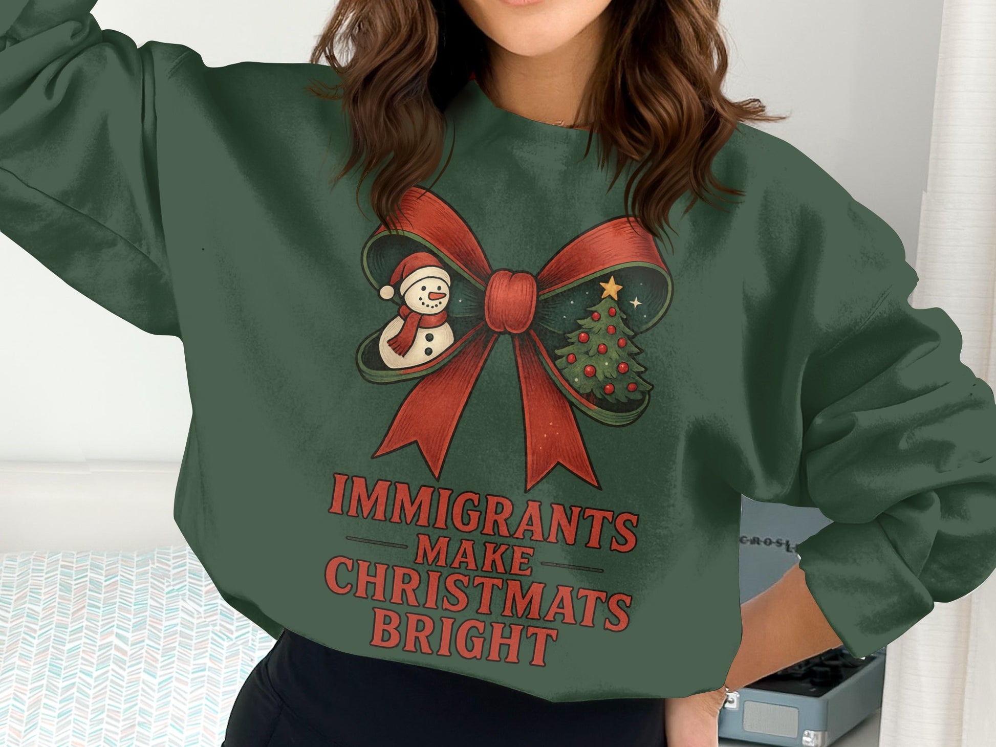 Immigrants Make Christmas Bright Sweatshirt