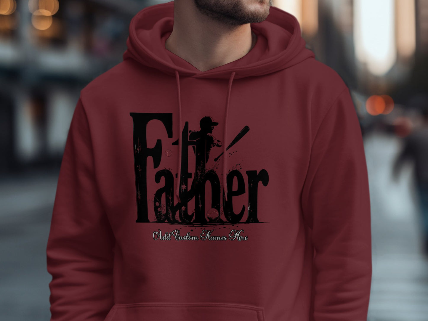 Father Printed Hooded Sweatshirt Novelty Hoodie product
