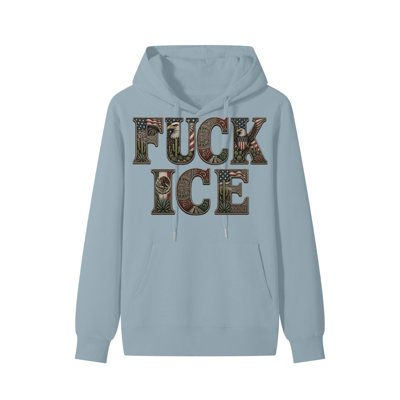 Fuck Ice & Amexican Pride Classic Unisex Cotton Hoodie