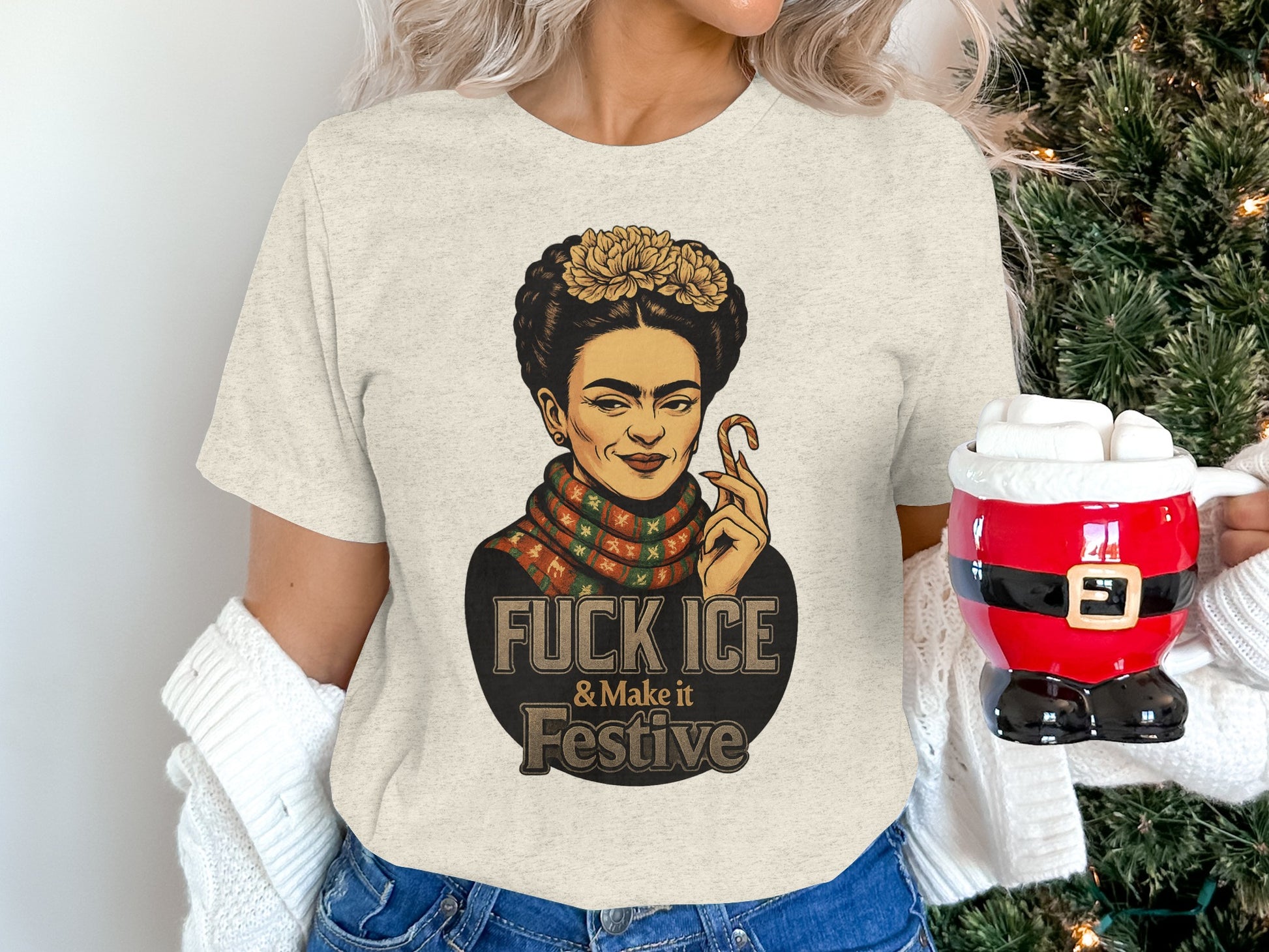 Make It Festive Fuck ICE Graphic Tee