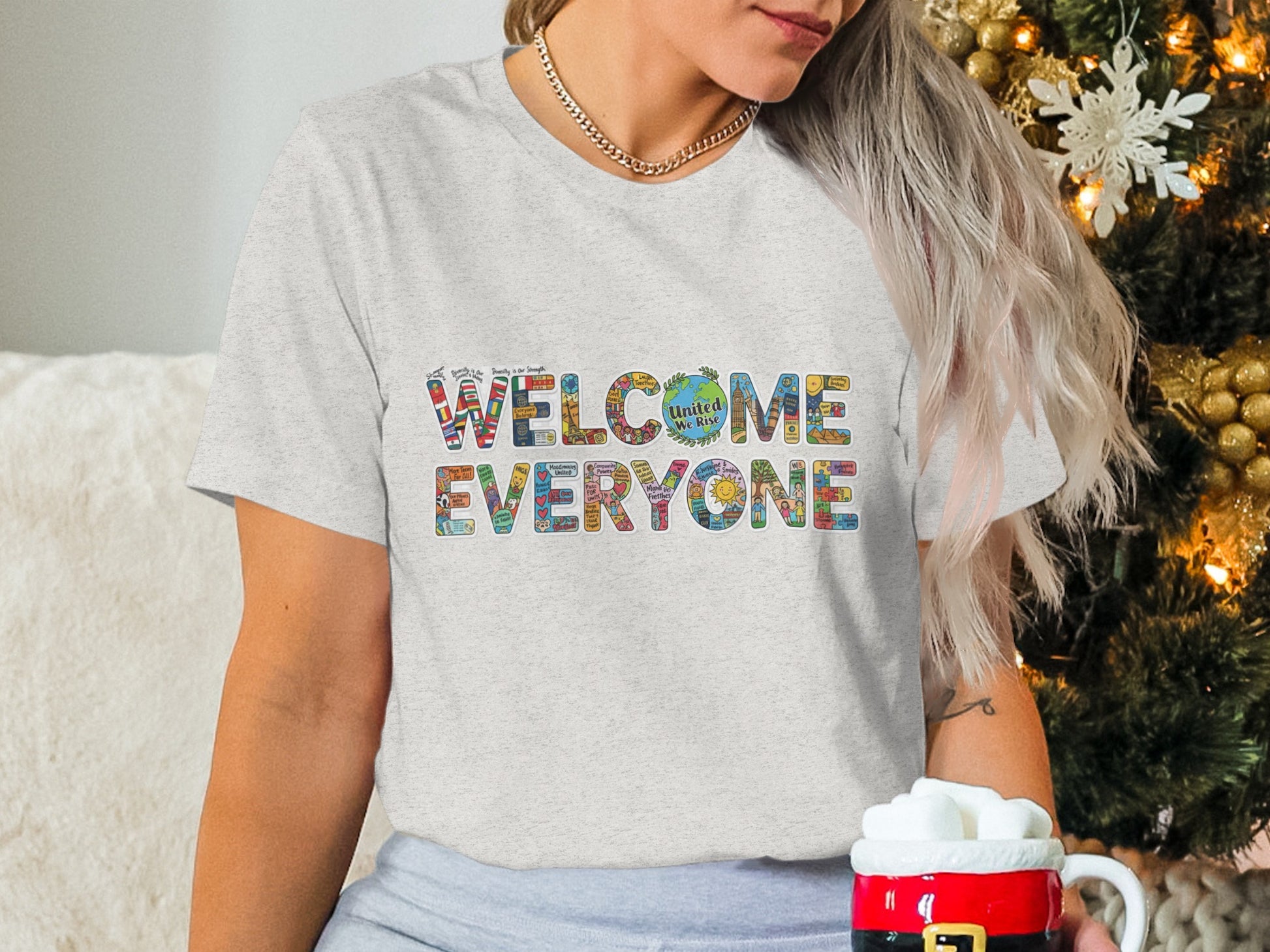 Welcome Everyone Graphic Tee ideal for all occasions