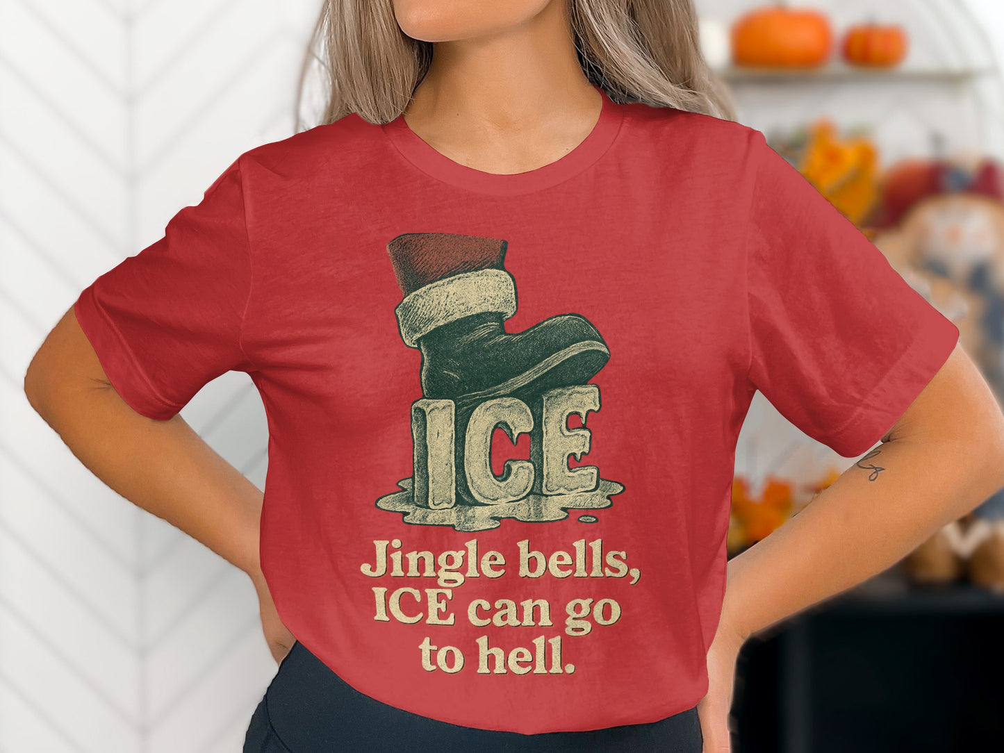 Jingle bells ICE can go to hell shirt