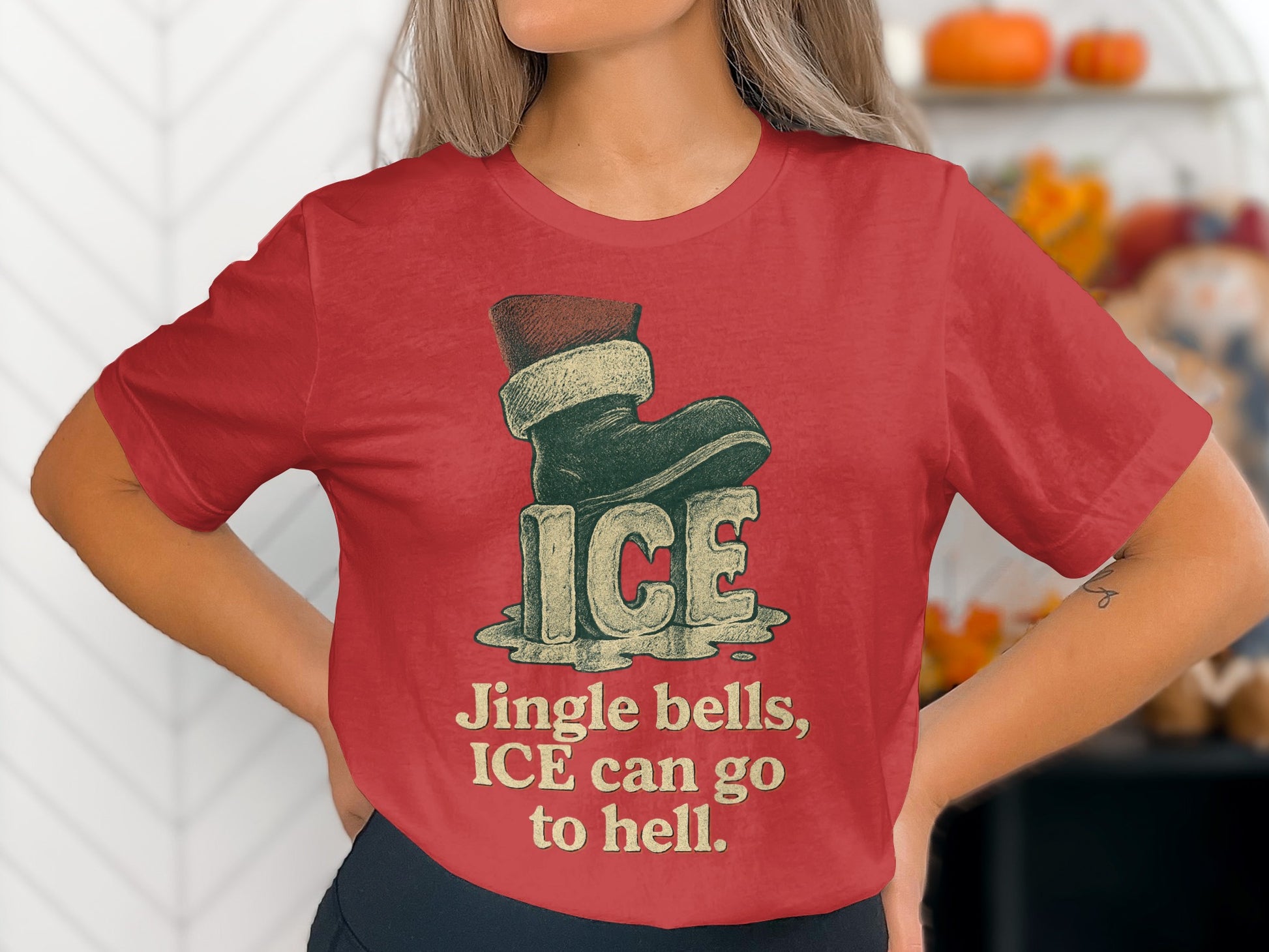 Jingle bells ICE can go to hell shirt