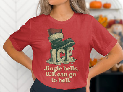 Jingle bells ICE can go to hell shirt