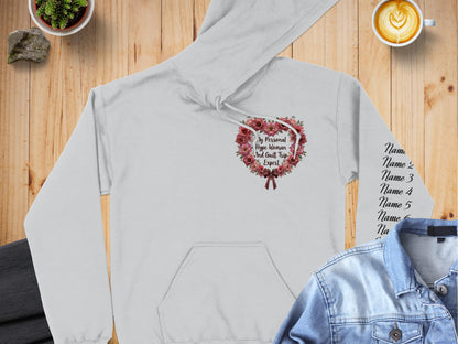 Personalized Name Wreath Design Hoodie Unique Product