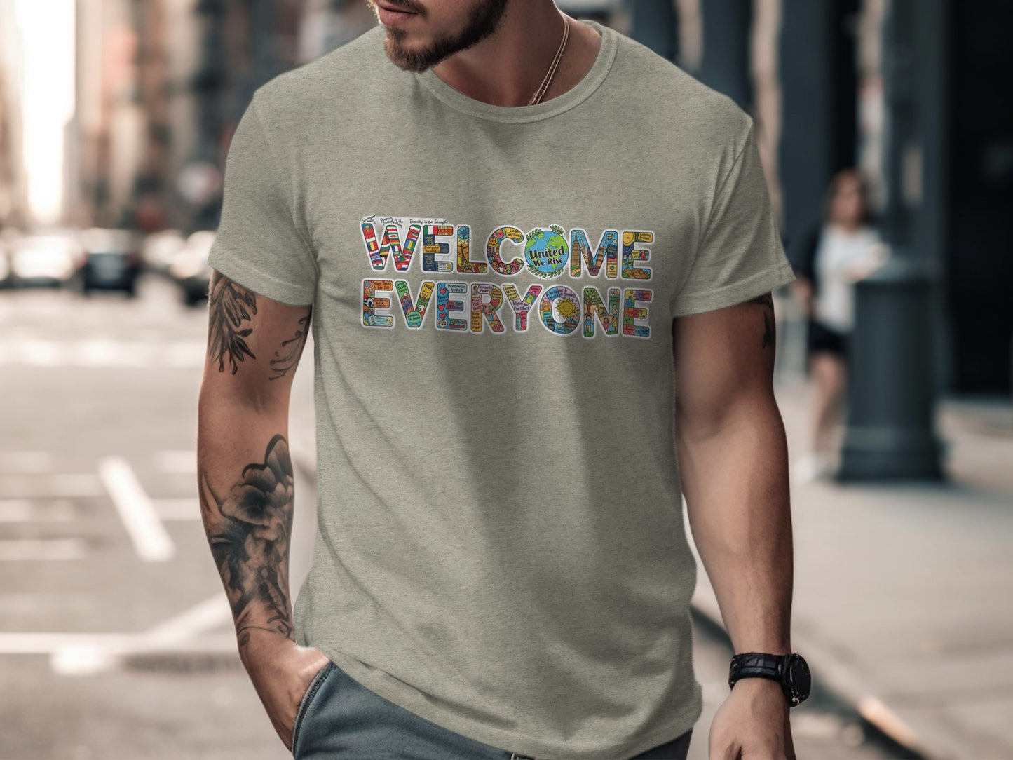 Welcome Everyone Graphic Tee for a Stylish Look