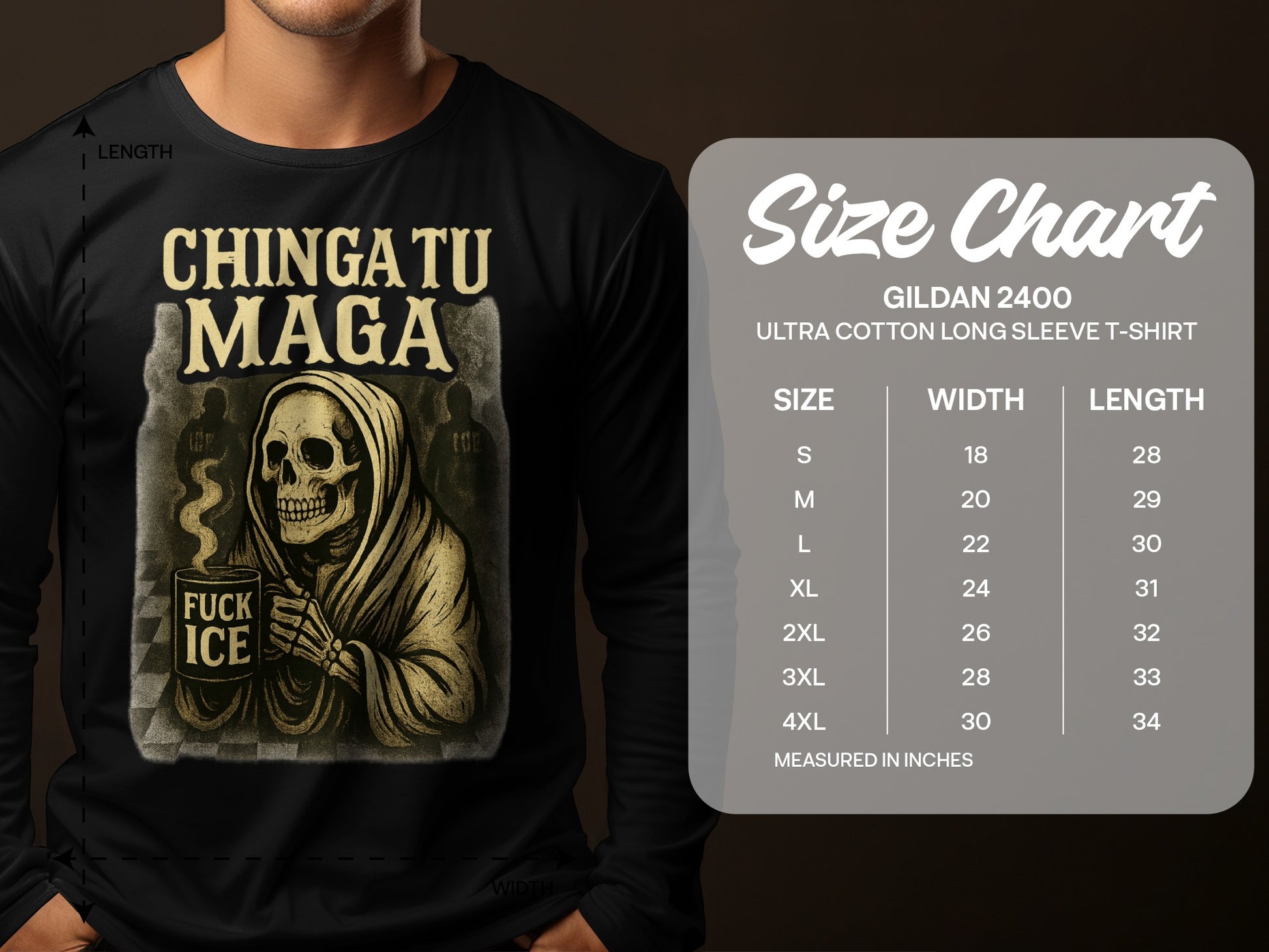 Chinga Tu Maga Fuck Ice Skull Ultra Cotton T-Shirt