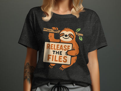 Release the Files Sloth Graphic T-Shirt product
