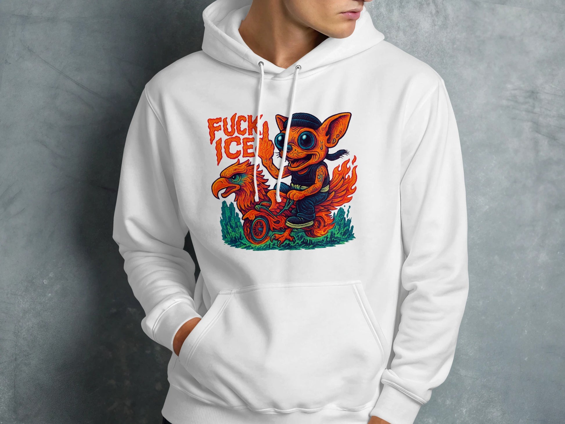 Bold Artistic Graphic Hoodie with Unique Art Style product type