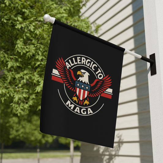 Allergic to MAGA Eagle Design Flag