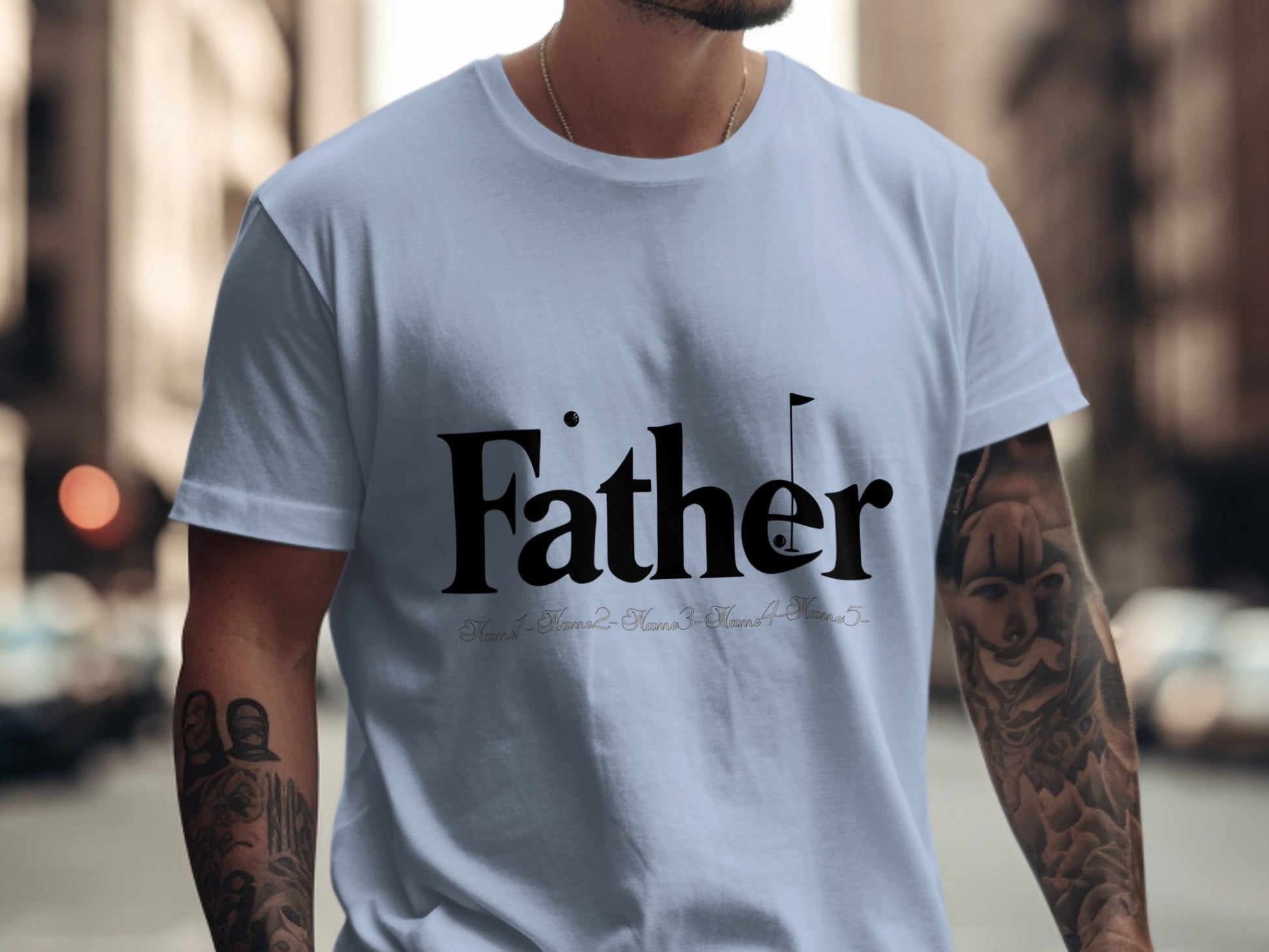 Stylish Graphic Father's Day Themed T-Shirt product