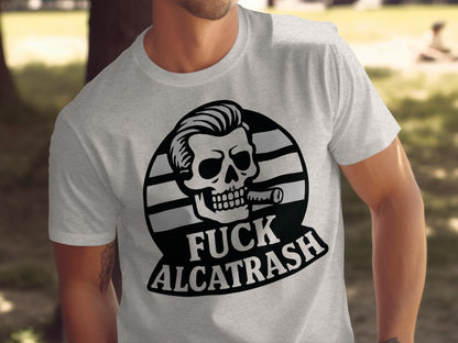Vintage Skull Graphic Fuck Alcatrash T-Shirt product type