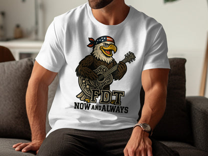 FDT Now And Always Patriotic Eagle Guitar T-shirt product