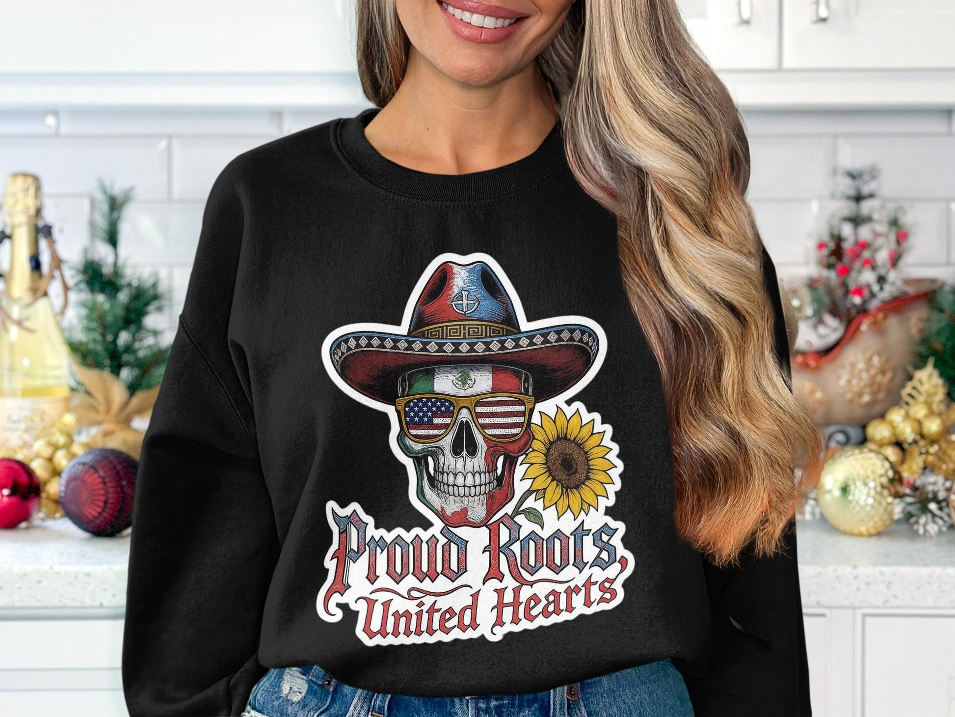 Proud Roots United Hearts Skull Cowboy Sweatshirt product