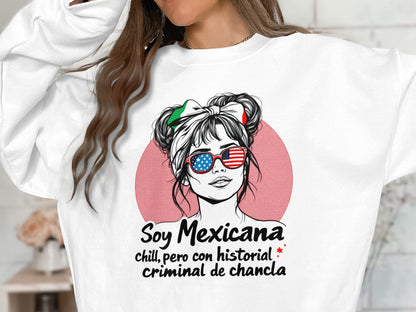 Soy Mexicana Chill Pero Con Historial Chancla Product Type