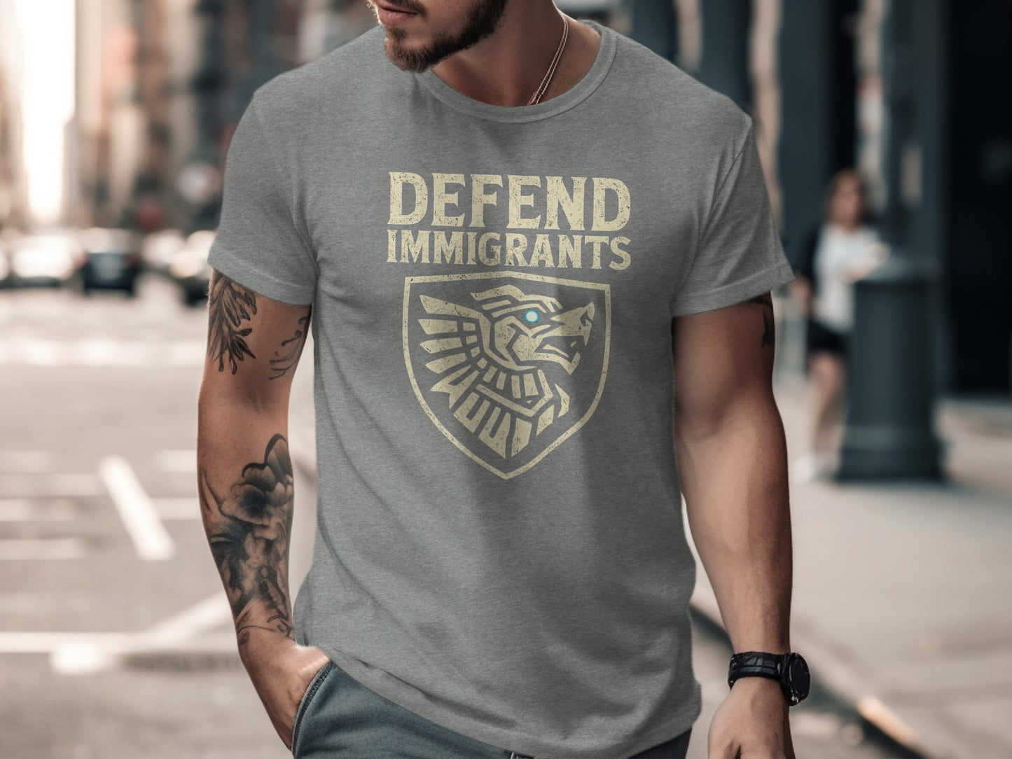 Defend Immigrants Graphic Tee Inspirational Shirt
