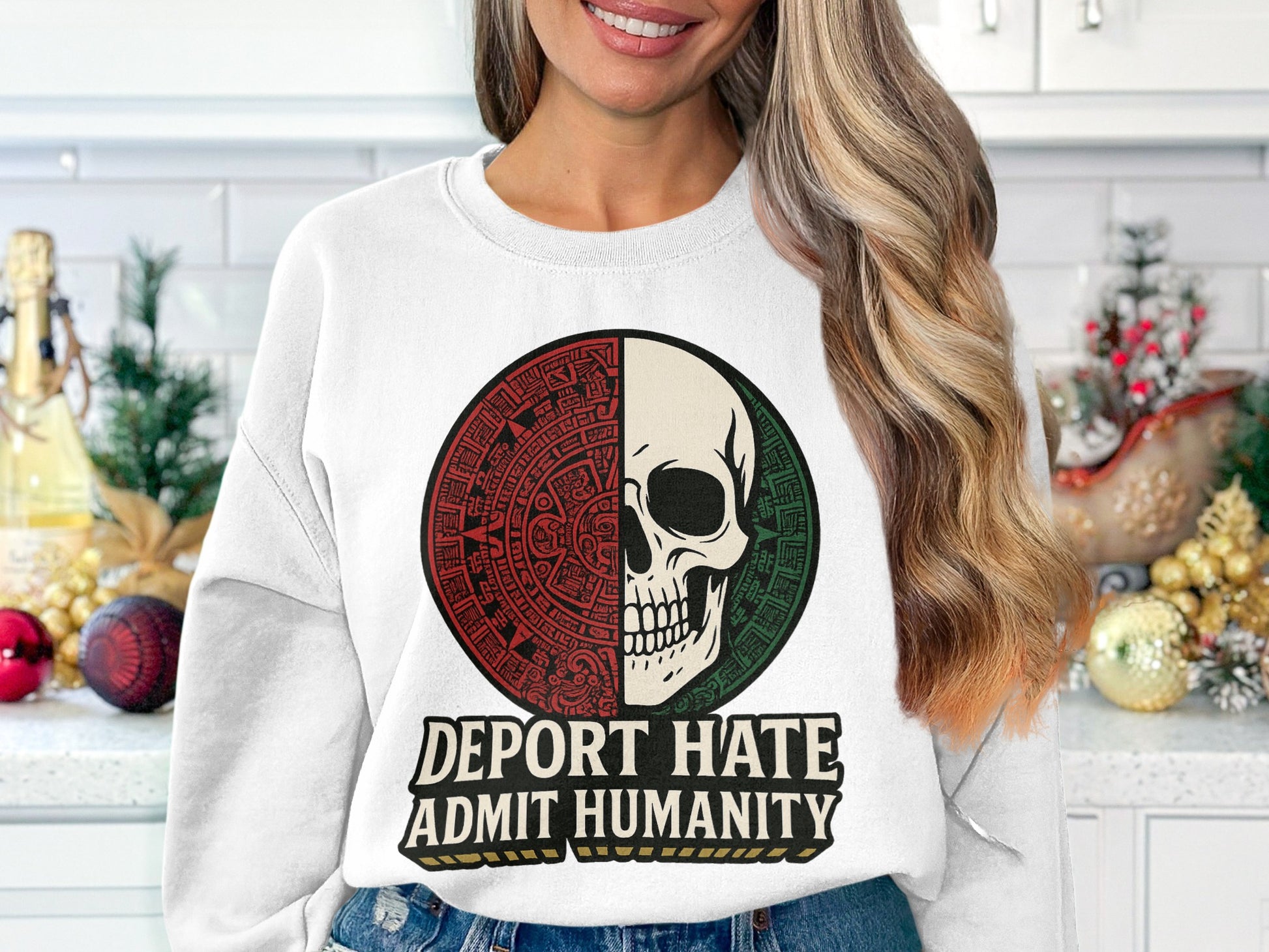 Deport Hate Admit Humanity Graphic Sweatshirt product type