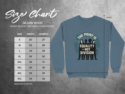 The Point Is Equality Not Division sweatshirt product